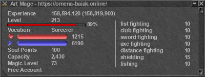 Signature for player Art Mage