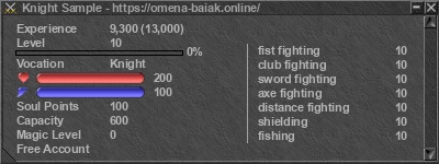 Signature for player Knight Sample