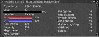 Signature for player Paladin Sample